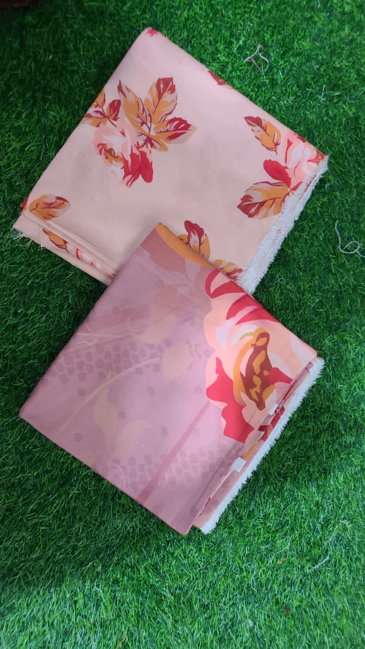 Allover Linen Bana Dora Printed 3Pc