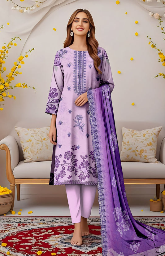 Viscose Embroidery 3Pc Suite
