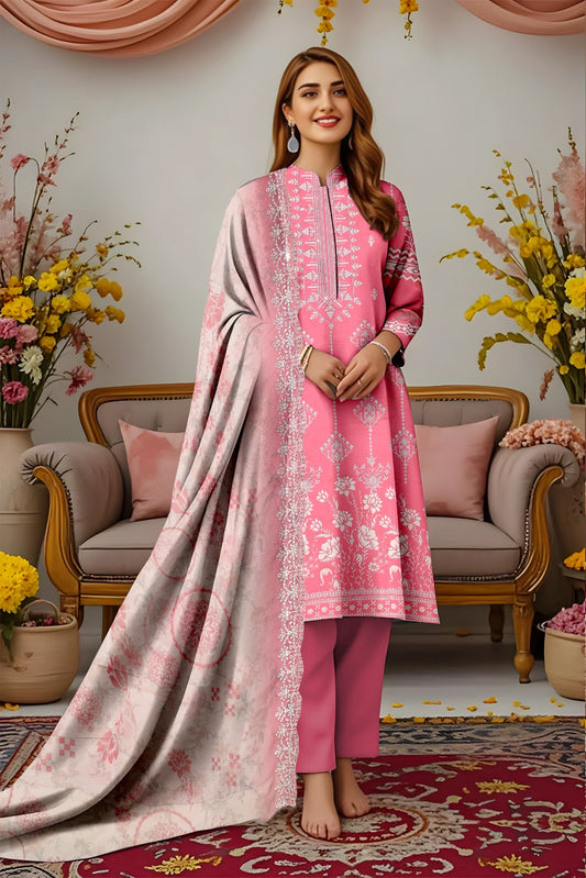 Viscose Embroidery 3Pc Suite