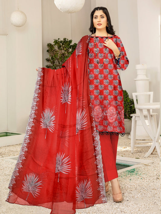 Linen Bana Doriya Applic 3Pc Suite