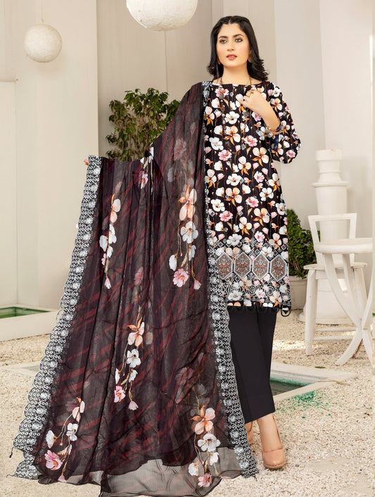 Linen Bana Doriya Applic 3Pc Suite