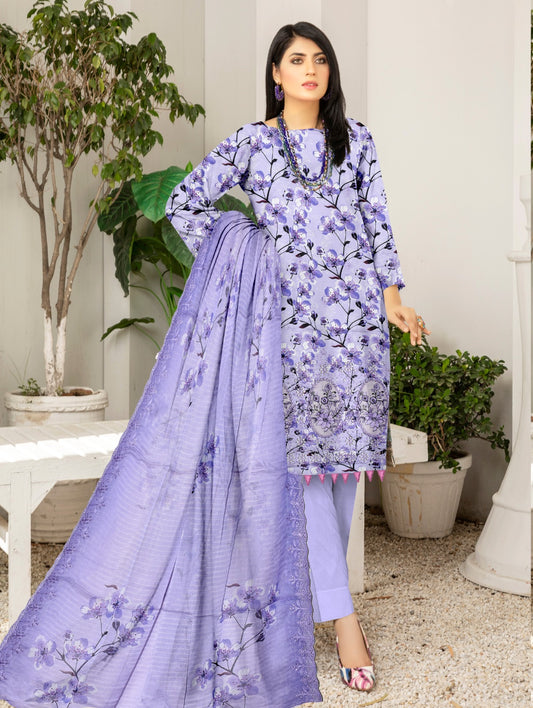 Linen Bana Doriya Applic 3Pc Suite