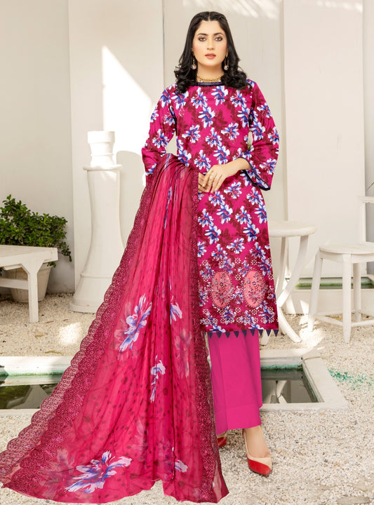 Linen Bana Doriya Applic 3Pc Suite