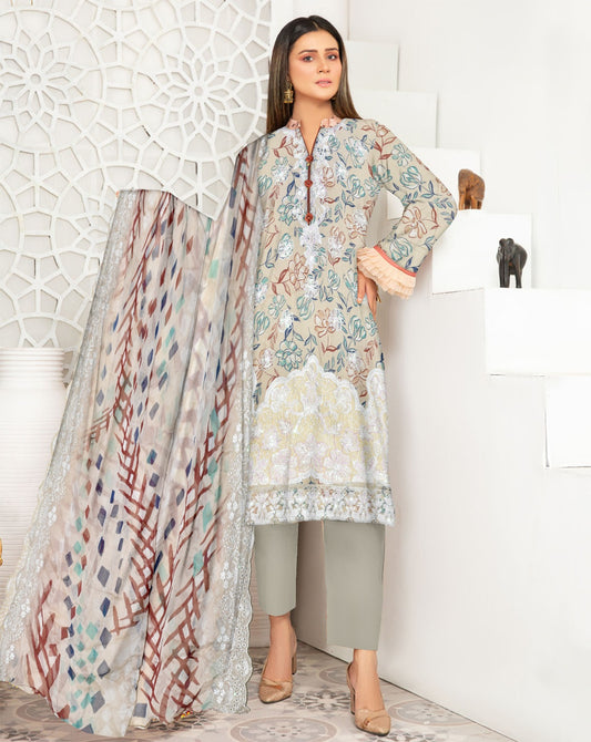 Viscose Applic Embroidery 3Pc Suite