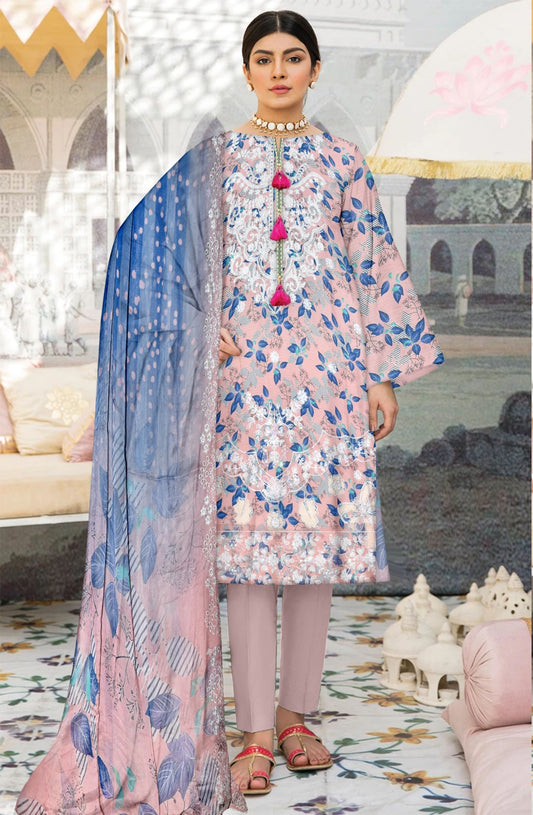 Viscose Applic Embroidery 3Pc Suite