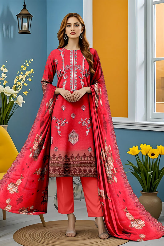 Viscose Applic Embroidery 3Pc Suite