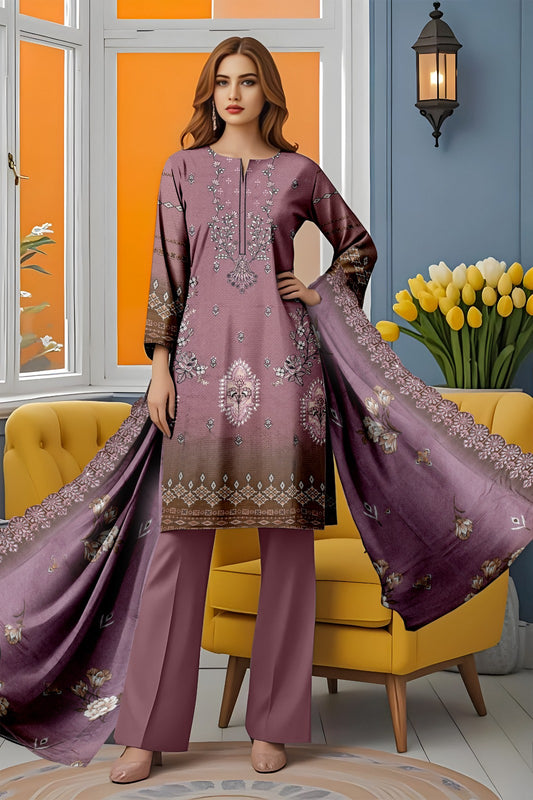Viscose Applic Embroidery 3Pc Suite